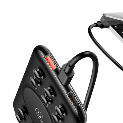 সাকশন কাপ 10000mAh 9V 2A ওয়্যারলেস চার্জ পাওয়ার ব্যাংক