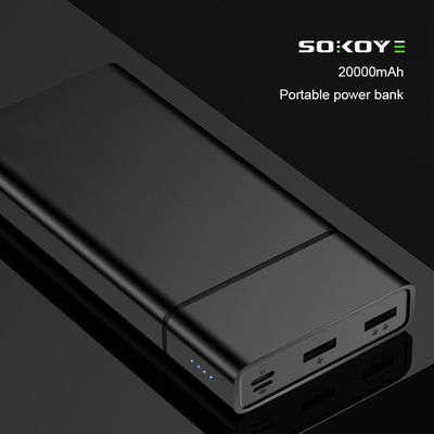 উচ্চ ক্ষমতা 20000mAh 380g ডুয়াল ইউএসবি ব্যাটারি প্যাক